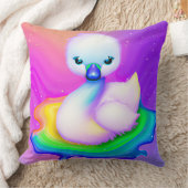 かわいいカラフルベビースワン クッション (ブランケット)