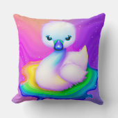 かわいいカラフルベビースワン クッション (正面)