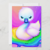 かわいいカラフルベビースワン シーズンカード (裏面)