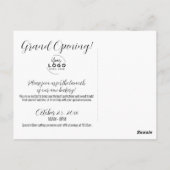 かわいいカラフルベーカリーグランドオープン ポストカード (裏面)