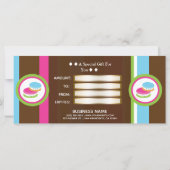 かわいいカラフルベーカリーマカロン商品券 (裏面)