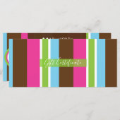 かわいいカラフルベーカリーマカロン商品券 (正面/裏面)