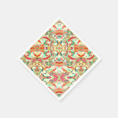 かわいいカラフルペイズリーパターン スタンダードカクテルナプキン (角)