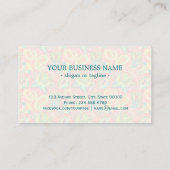 かわいいカラフルペイズリーパターン 名刺 (裏面)