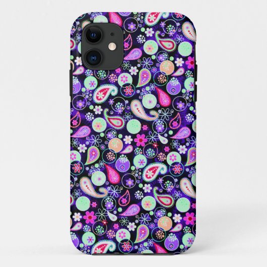 かわいいカラフルペイズリーパターン Case-Mate iPhoneケース (裏面)