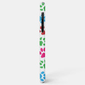 かわいいカラフルペットの足あとプリントパターン Case-Mate iPhoneケース (裏面/左)