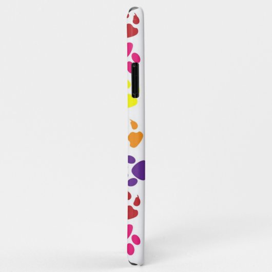 かわいいカラフルペットの足のプリントパターン Case-Mate iPhoneケース (裏面/右)