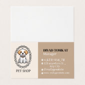 かわいいカラフルペットショップ名刺デザイン 名刺 (外部フラット)