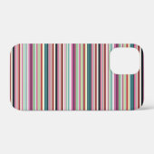 かわいいカラフルホワイトストライプ Case-Mate iPhoneケース (裏面 (横))