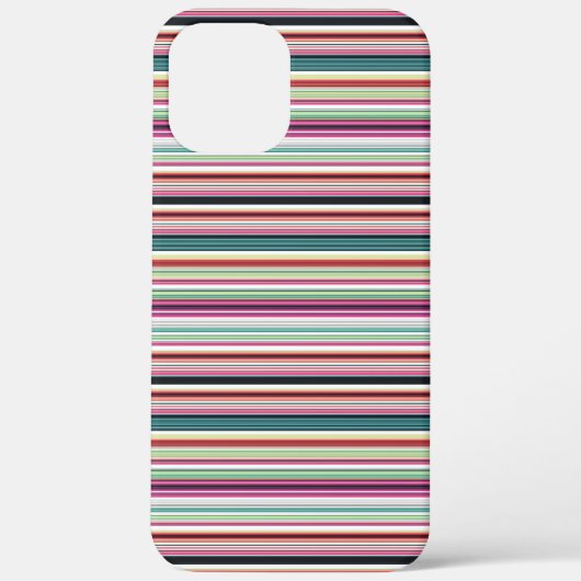 かわいいカラフルホワイトストライプ Case-Mate iPhoneケース (裏面)