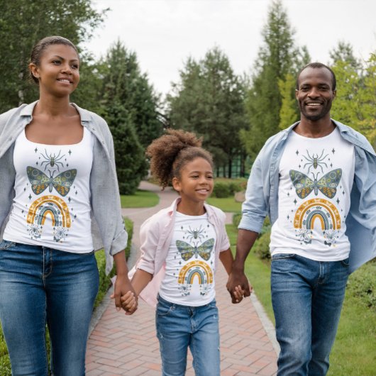 かわいいカラフルボホスタイルハゲイングデザイン トライブレンドＴシャツ