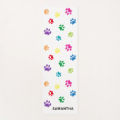 かわいいカラフルポープリントカスタム ヨガマット (正面)