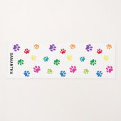 かわいいカラフルポープリントカスタム ヨガマット (正面(横))