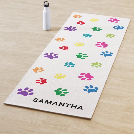 かわいいカラフルポープリントカスタム ヨガマット (インサイチュ)