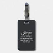 かわいいカラフルマカロンパターンと水玉模様 ラゲッジタグ (裏面縦)