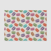 かわいいカラフルマカロンパターンと水玉模様 薄葉紙 (正面)