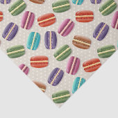 かわいいカラフルマカロンパターンと水玉模様 薄葉紙 (詳細)