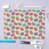 かわいいカラフルマカロンパターンと水玉模様 薄葉紙 (クラフト)