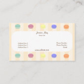 かわいいカラフルマカロンベーカリー名刺 名刺 (裏面)