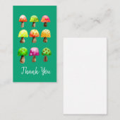 かわいいカラフルマッシュルームノートカード ノートカード (正面/裏面)