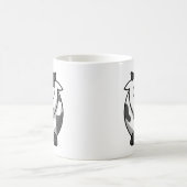 かわいいカラフルマンガ乳牛。 コーヒーマグカップ (中央)