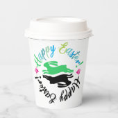 かわいいカラフルマンガ復活祭紙カップ 紙コップ (正面)