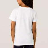 かわいいカラフルマンガ虹の尾のかわいいユニコーン Tシャツ (裏面)