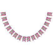 かわいいカラフルミックス抽象芸術モンスタースキッチントーウ バンティングフラッグ (全)