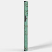 かわいいカラフルミュージカル飛んでいるキリン赤い傘 Case-Mate iPhoneケース (裏面 / 右)