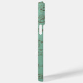 かわいいカラフルミュージカル飛んでいるキリン赤い傘 Case-Mate iPhoneケース (裏面 / 右)