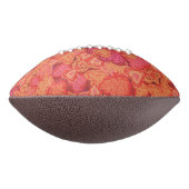 かわいいカラフルモザイクハート背景デザイン アメリカンフットボール (回転90)