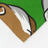 かわいいカラフルモルモット フリースブランケット (角)