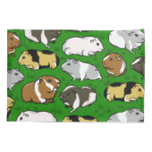 かわいいカラフルモルモット 枕カバー (裏面-左)