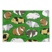 かわいいカラフルモルモット 枕カバー (裏面-右)