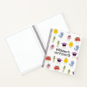 かわいいカラフルモンスターズおもしろいキッズアートスケッチブック ノートブック (内部)