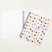 かわいいカラフルモンスターズおもしろいキッズパターン先生 プランナー手帳 (ディスプレー)