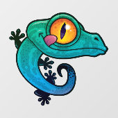 かわいいカラフルヤモリ ウィンドウサイン (シート)