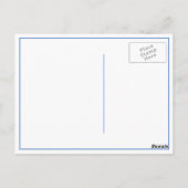 かわいいカラフルユニコーンガール誕生日ありがとう ポストカード (裏面)