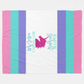 かわいいカラフルユニコーンフリースブランケット フリースブランケット (正面(横))