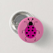 かわいいカラフルラディバグ，ラッキーチャーム 缶バッジ (正面&裏面)