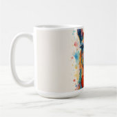 かわいいカラフルラママグ コーヒーマグカップ (左)