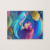 かわいいカラフルリトルマーメイドプリンセス ジグソーパズル (横)