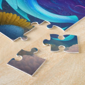 かわいいカラフルリトルマーメイドプリンセス ジグソーパズル (側面)