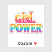 かわいいカラフルレインボーガールパワー シール (シート)