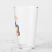 かわいいカラフルレインボーユニコーン タンブラーグラス (左)