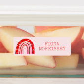 かわいいカラフルレインボー子供名 ラベル (貼付)