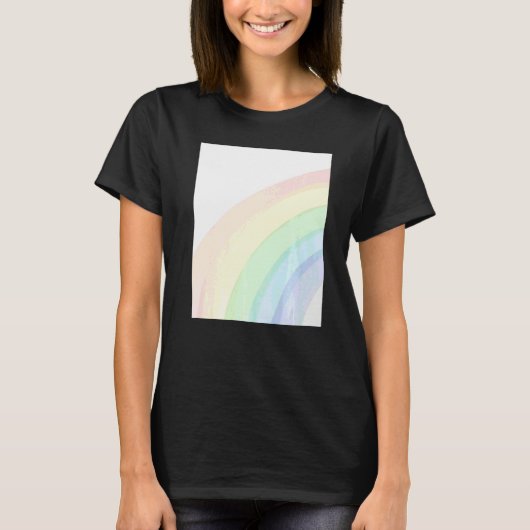 かわいいカラフルレインボー Tシャツ (正面)