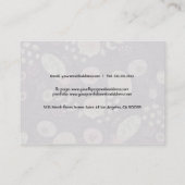 かわいいカラフルレトロフラワーズビジネスカードテンプレート 名刺 (裏面)