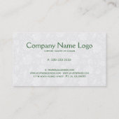 かわいいカラフルレトロフローラゾウ2 名刺 (裏面)