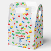 かわいいカラフルレンガ建物ブロック子供の誕生日 フェイバーボックス (オープン)